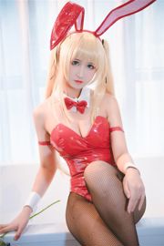 [Cosplay] Weibo Girl Three Degrees_69 - Zwart Zijden Bunny Girl