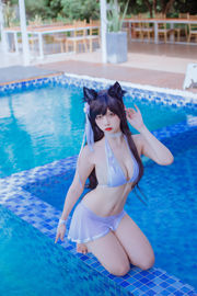 [Net Red COSER] ชุดว่ายน้ำยอดนิยม Coser Nizo Nisa - Canine's Dependent Blue Atago