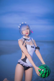 [Cosplay Photo] Popular Coser Nizo Nisa - Traje de baño Rem