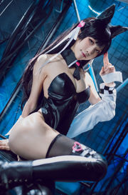 [COS Welfare] Anime Blogger Shui Miao Aqua - Azur Lane Atago Dog Doujin Locomotive