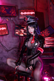 [Cosplay] Blogger anime Shui Miao aqua - Seragam polisi Rumah Potong Hewan Qihuang