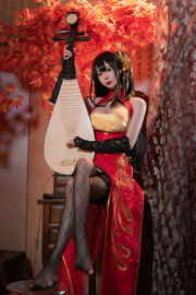 [Foto di COSER rosso netto] Foto del tempio di Xiyuan Nange - Dafeng Cheongsam