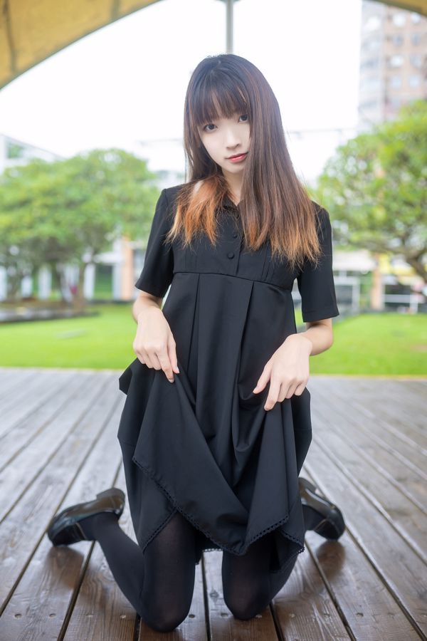 [Wind Field] NO.064 Outdoor black silk long legs