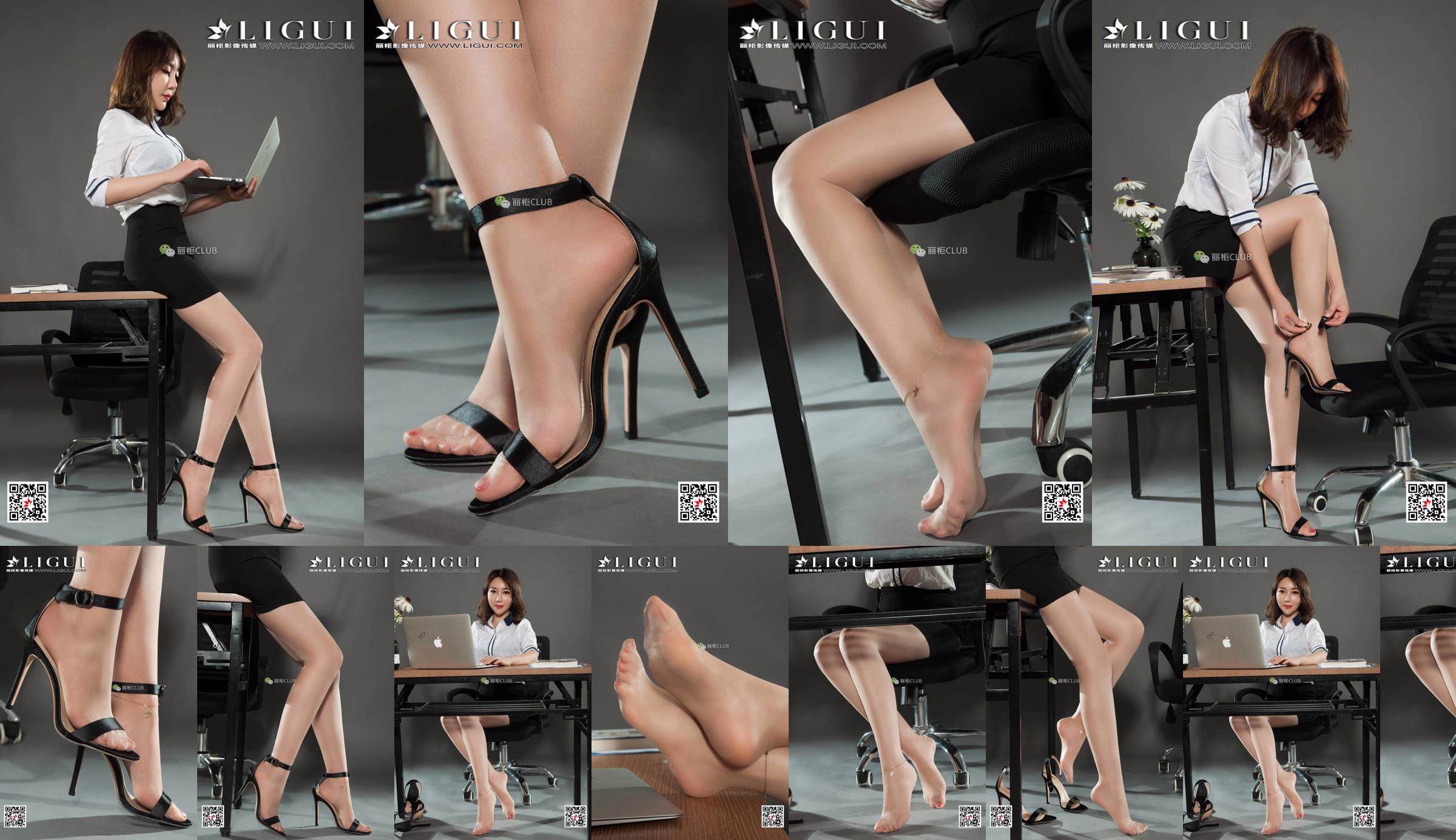 Modèle de jambe Li Mengying "Talons hauts et beaux pieds" [LIGUI] Internet Beauty No.ec475b Page 25