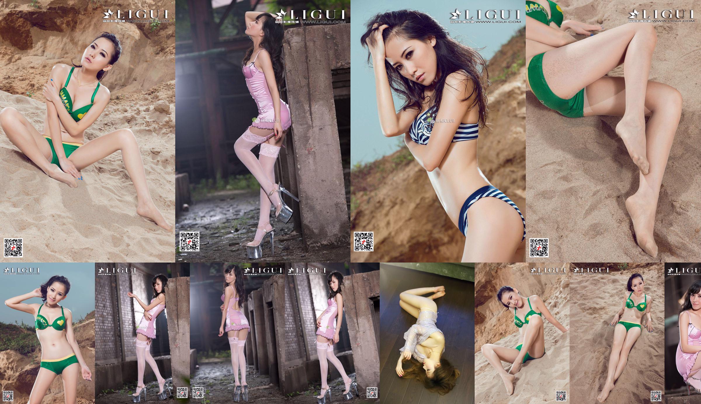 [丽 柜 Ligui] Model Zhao Wenqing „Bikini plażowe” No.b15b64 Strona 9