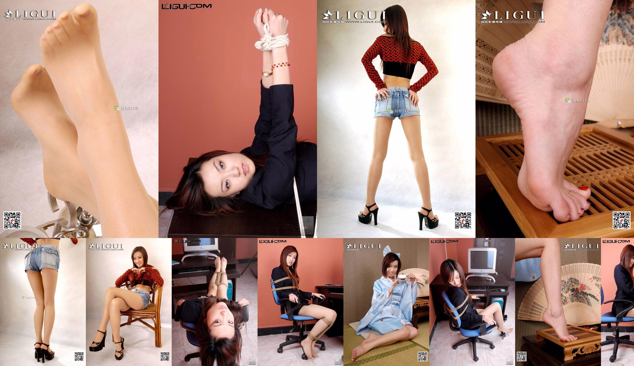 [丽 柜 美 ​​束 LiGui] Foto "Office Bundled" del modello Xiaohui di bellissime gambe e piedi No.d6abd1 Pagina 19