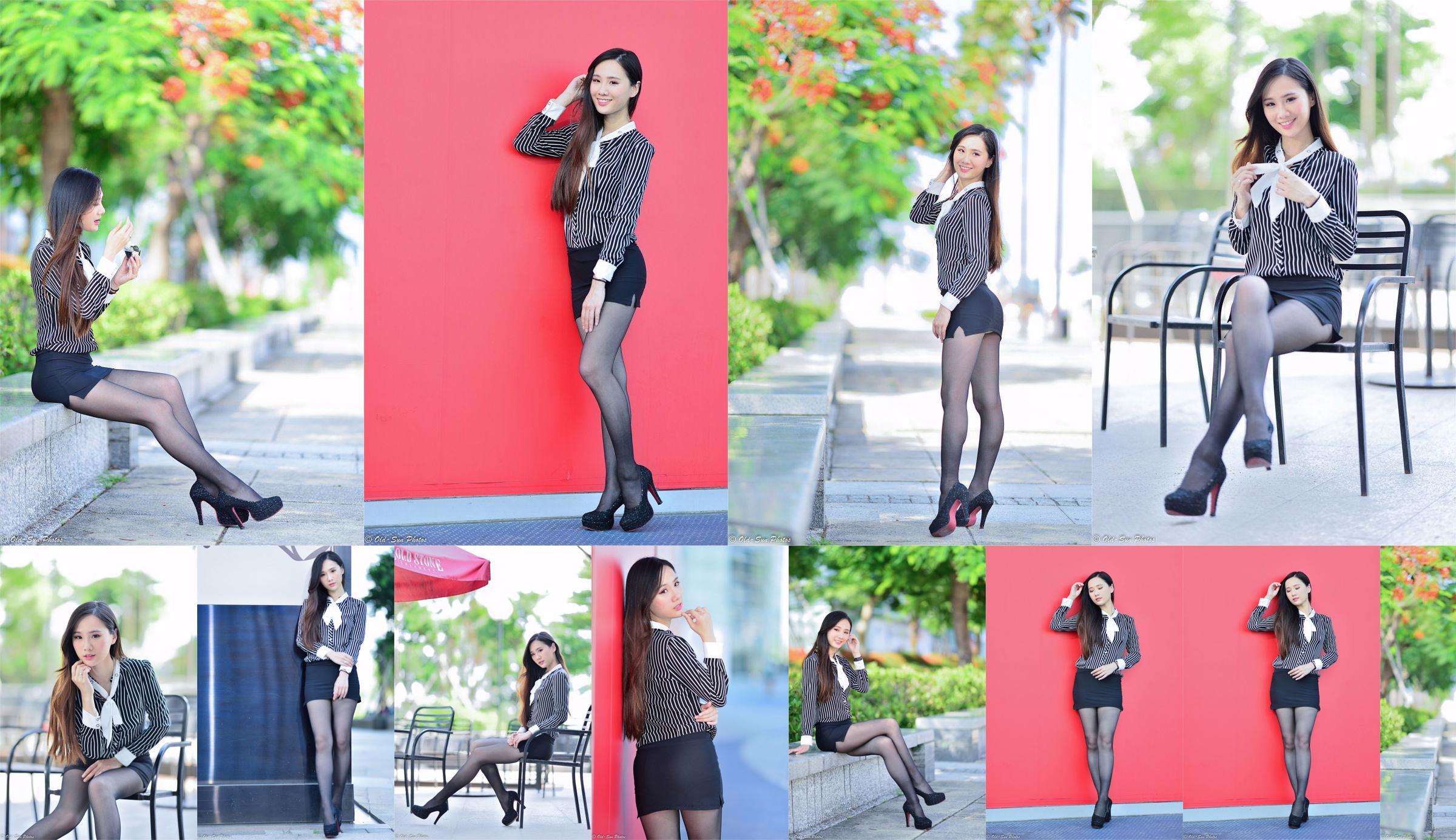 [Taiwan Zhengmei] Zhang Xiaomi-Black Silk CV Girl Outdoor No.f0ac7a Trang 4