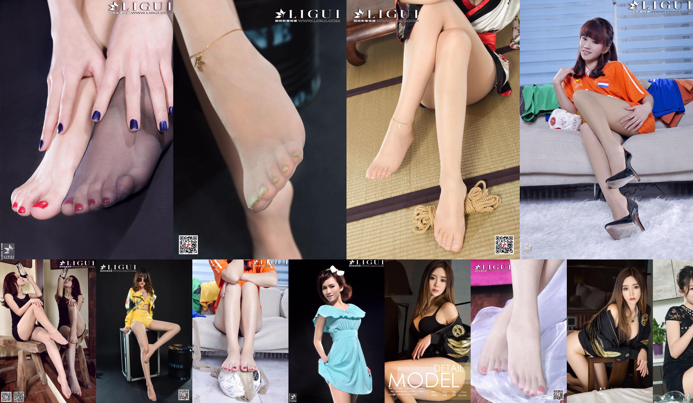 นางแบบ Anna "Bathroom White Shirt and Silk Foot" [丽柜 LIGUI] No.0db3d4 หน้า 6